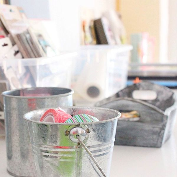 Galvanized Tubs For Workspace Organization. | Craft Room Storage, Craft ... with Integrating Platinum Tubs to Enhance Locker Organization and Efficiency