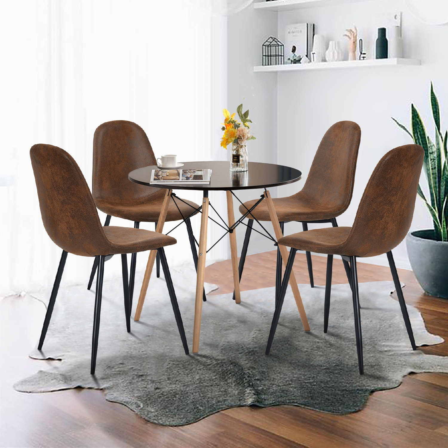 George Oliver Elum 5 - Piece Dining Set & Reviews | Wayfair with