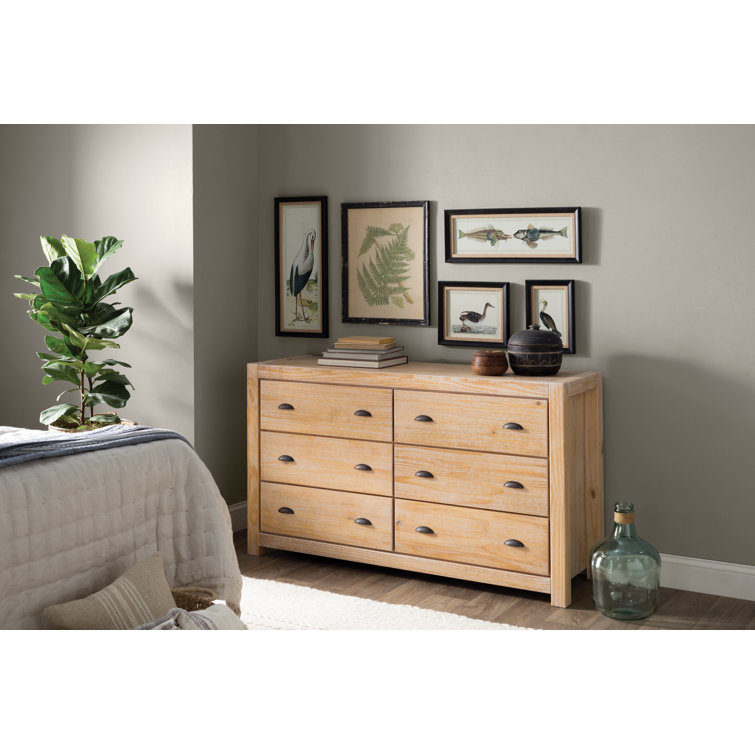 Grain Wood Furniture Montauk 6 - Drawer Dresser &Amp; Reviews | Wayfair regarding