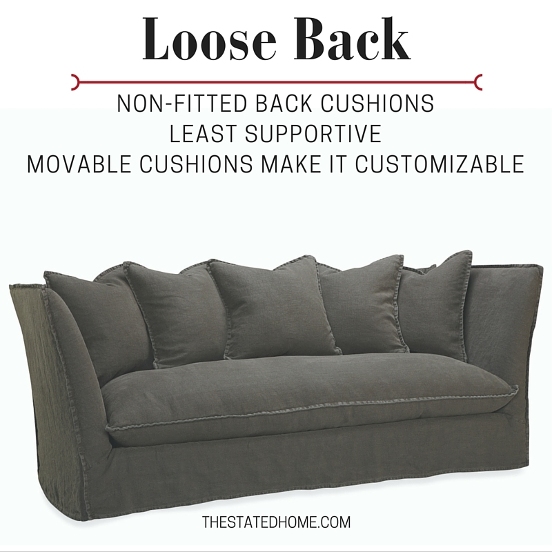How Sofa Back Cushions Affect Your Comfort | The Stated Home regarding Maximizing Comfort Understanding the Benefits of a Loose Back Sofa