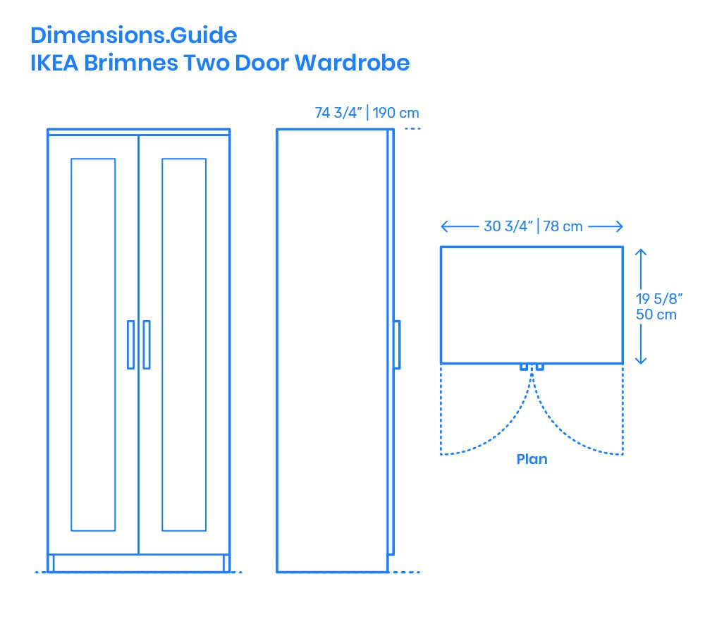Ikea 2 Door Wardrobe regarding