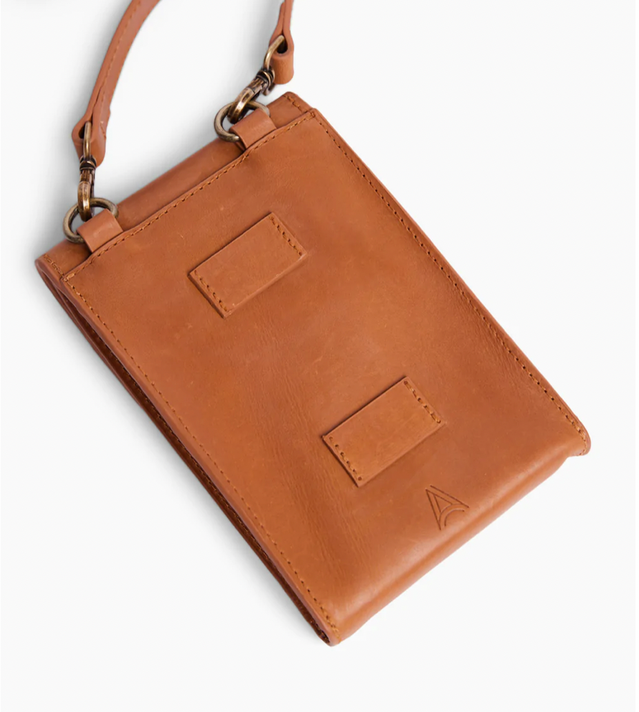 Jane Tech Crossbody - Cognac | Allure &Amp; Co. throughout