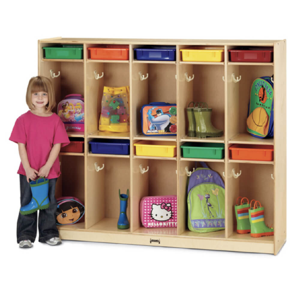 Jonti-Craft Take Home Center 10-Section Cubbie Coat Locker With Colored ... for Beyond the Classroom Exploring Uses for the Jonti-Craft Take Home Center