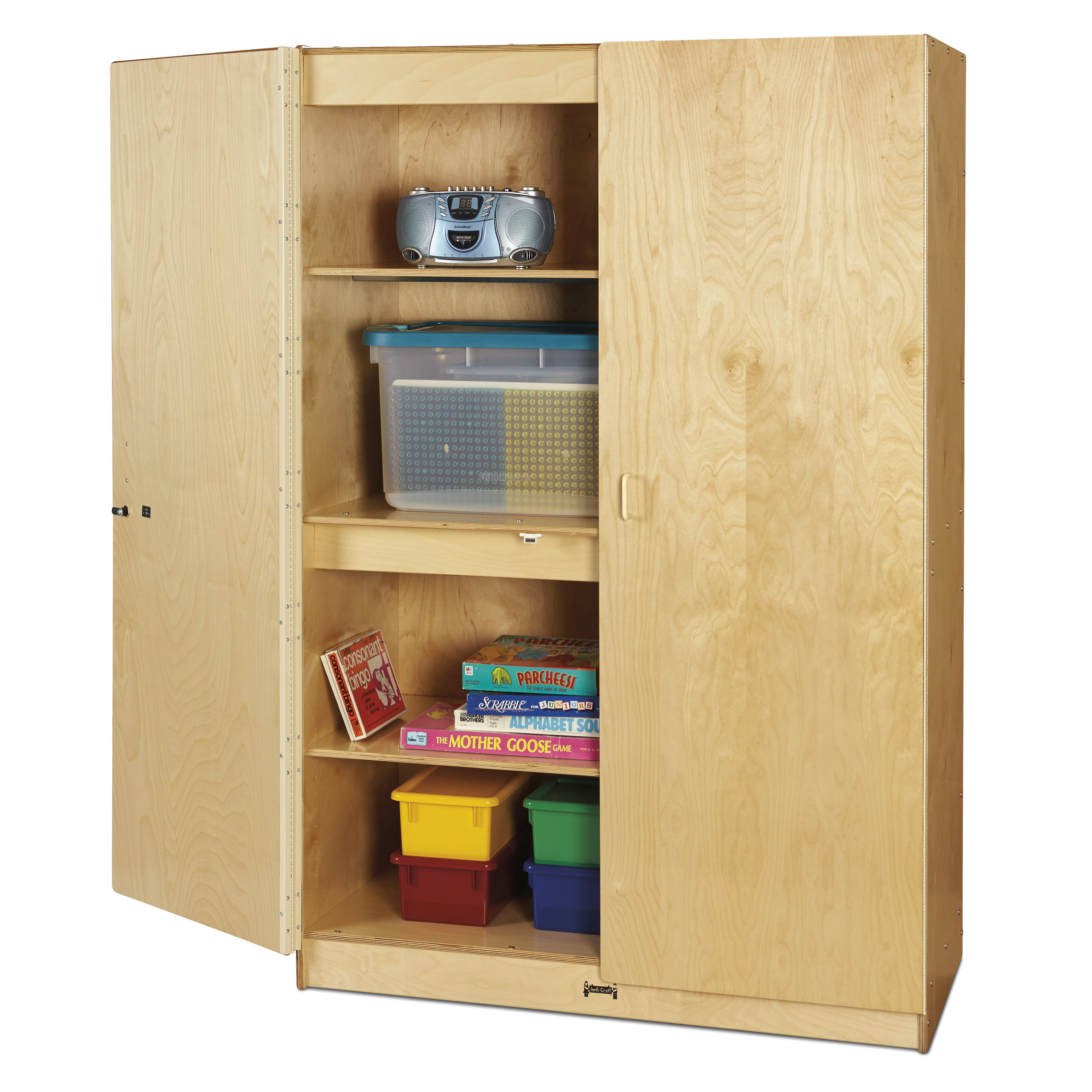 Jonti-Craft Wide Storage Cabinet & Reviews | Wayfair throughout
