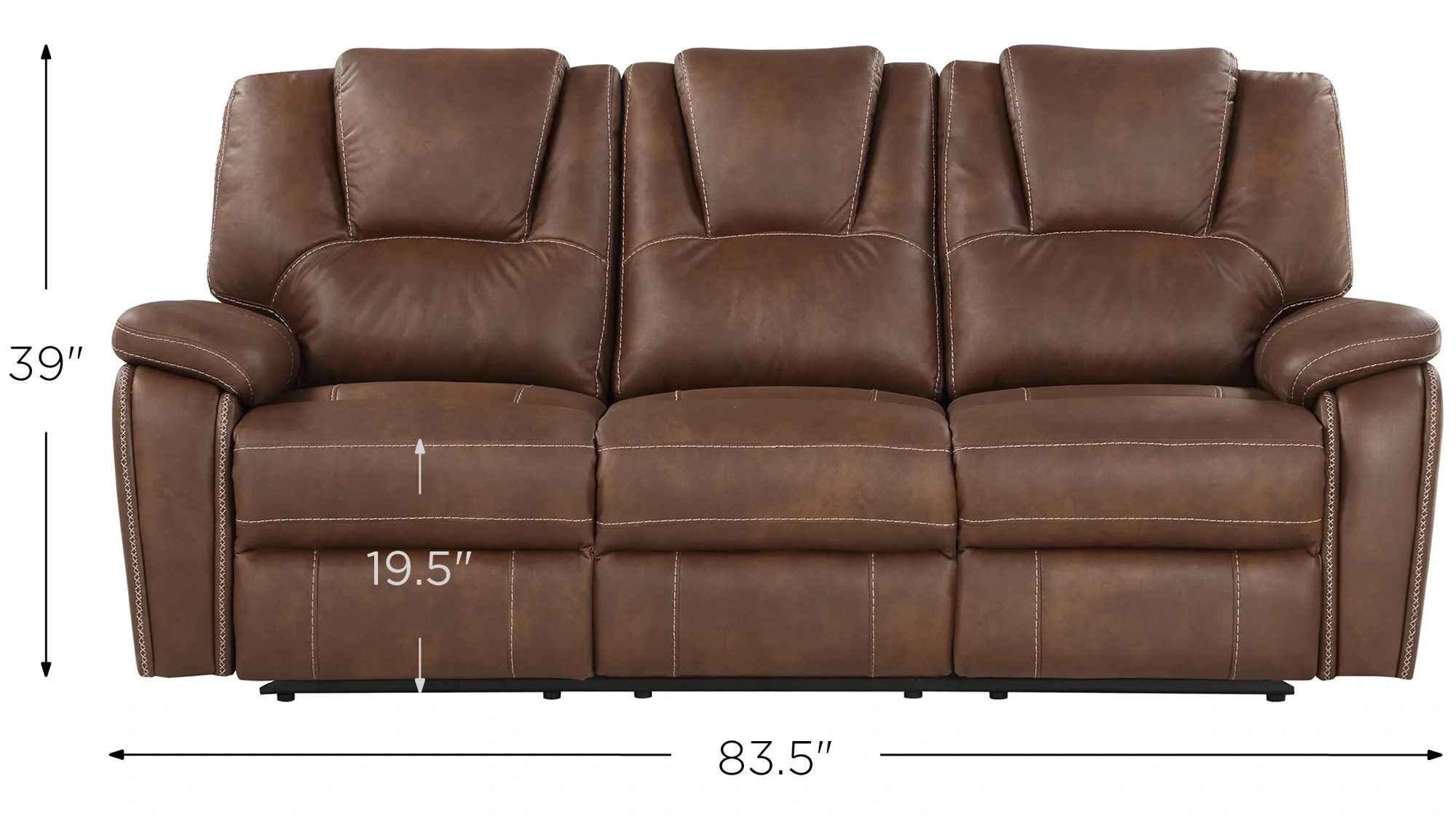 Katrine Manual Reclining Sofa | Raymour &Amp; Flanigan throughout