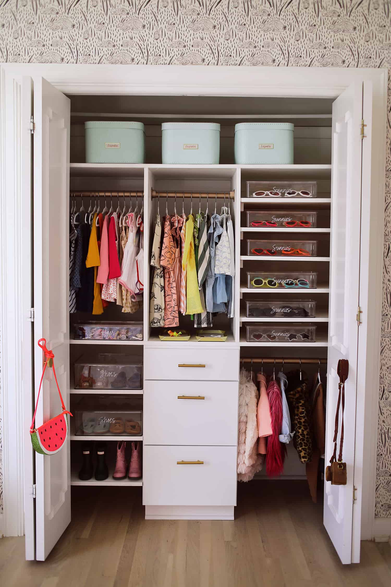 Kids' Closet Storage Ideas - In Honor Of Design with
