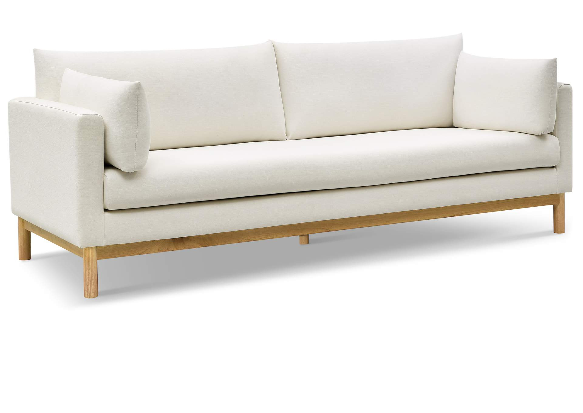 Langham Beige Linen Textured Fabric Sofa with regard to Beyond Beige Exploring the Versatility of the Langham Sofa