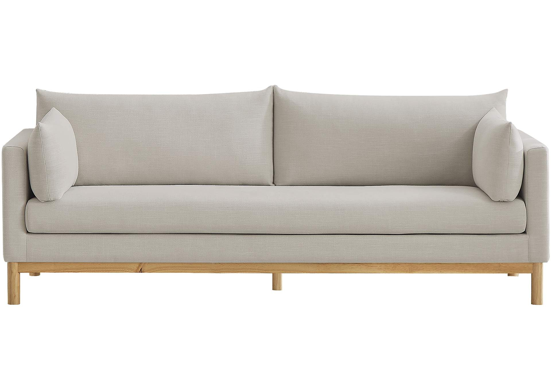 Langham Beige Linen Textured Fabric Sofa with regard to Beyond Beige Exploring the Versatility of the Langham Sofa