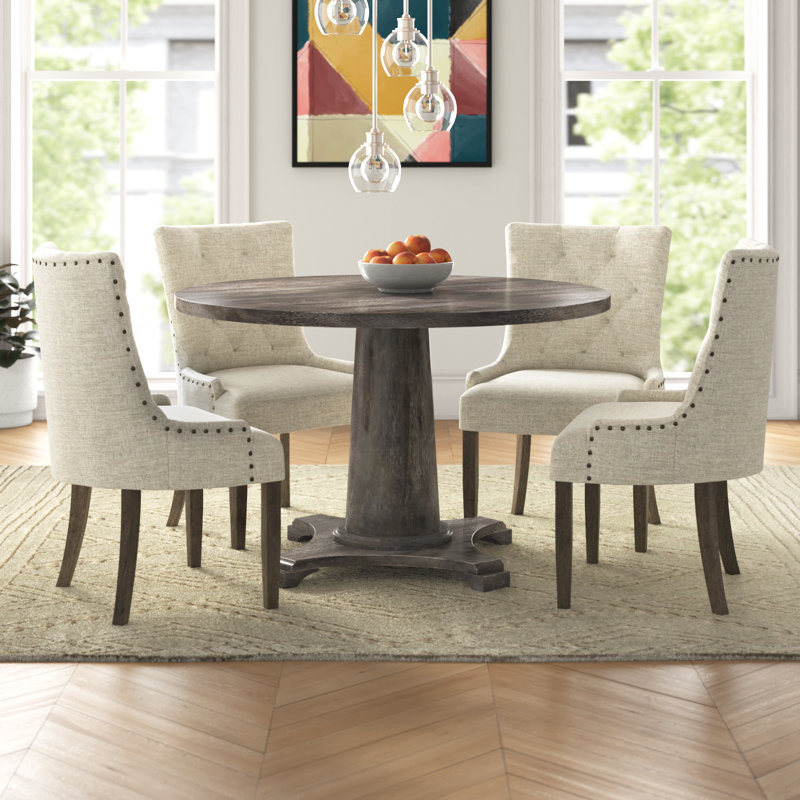 Laurel Foundry Modern Farmhouse Tannehill 5 - Piece Pedestal Dining Set ... in Choosing the Right 5-Piece Dining Set A Comprehensive Guide