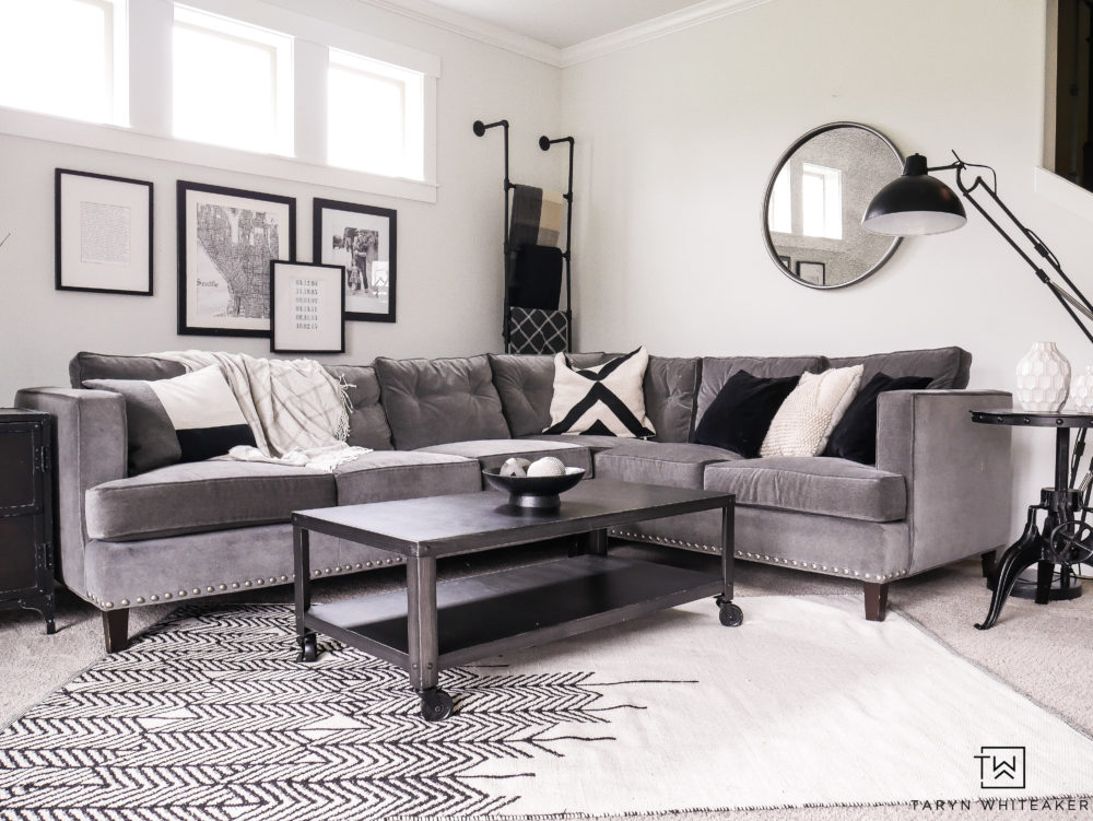Living Room Corner Sectional - Taryn Whiteaker Designs inside