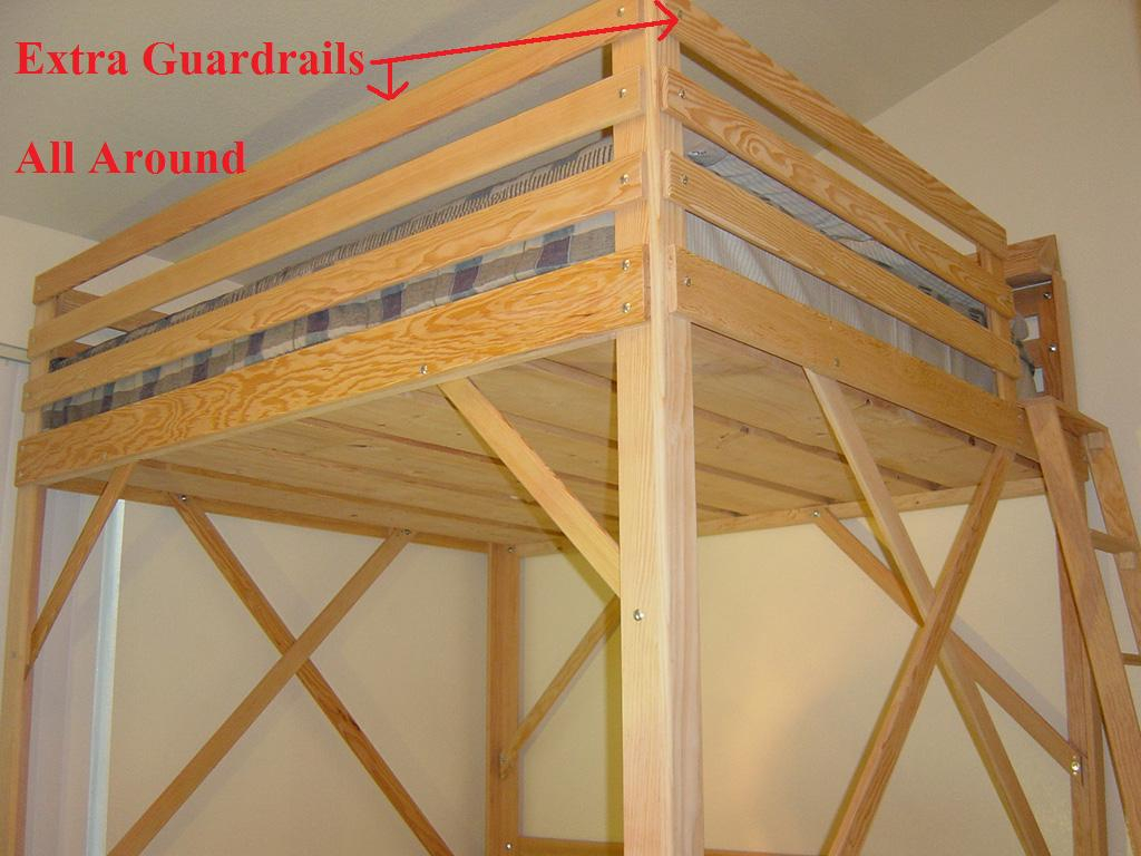 Loft Bed Guardrail Height inside