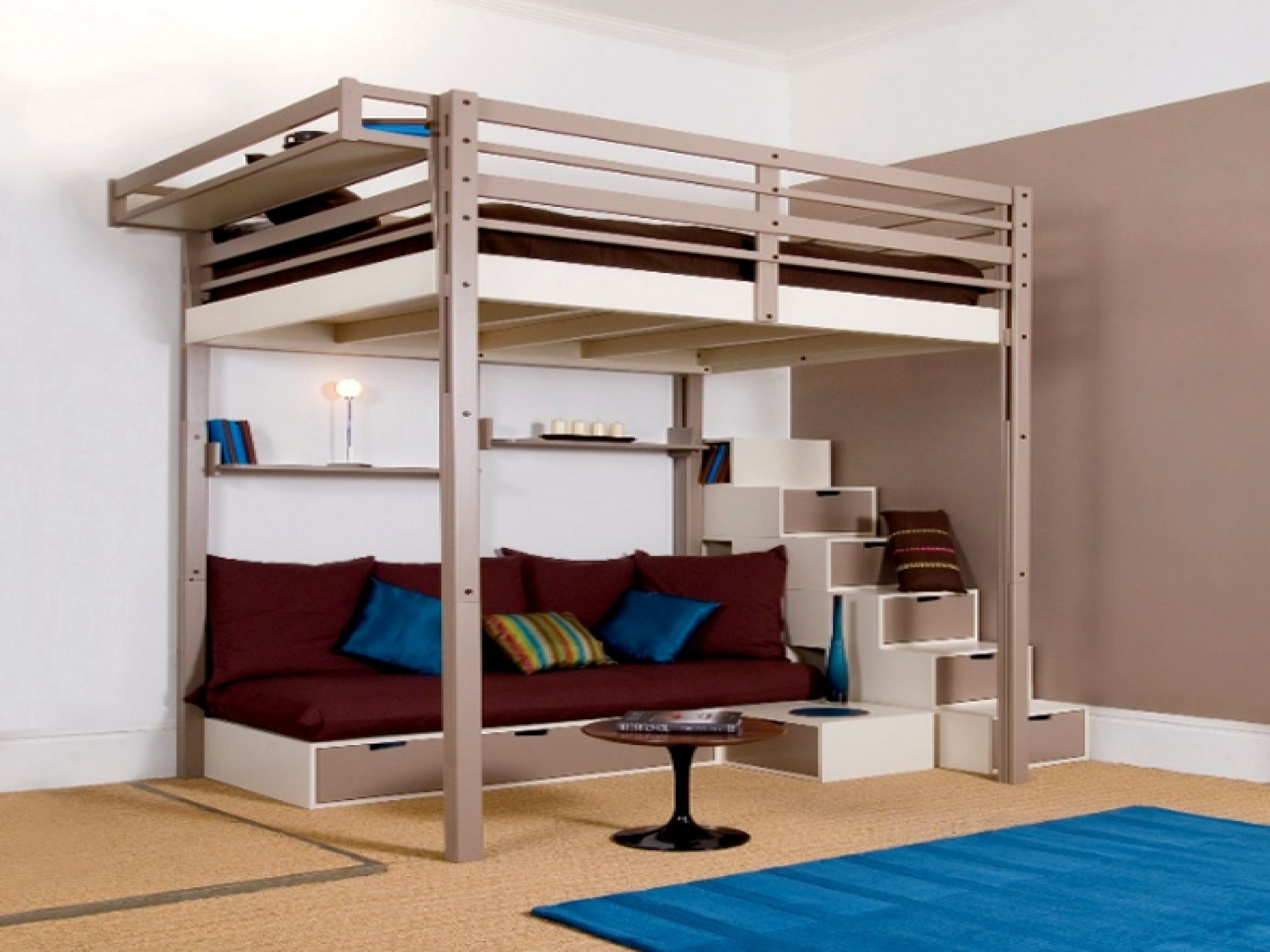 Loft Bed With Storage Full Size At Glen Oster Blog in The Ultimate Guide to Choosing the Right Gewnee Wood Full Size Loft Bed with Built-in Wardrobe for Your Needs