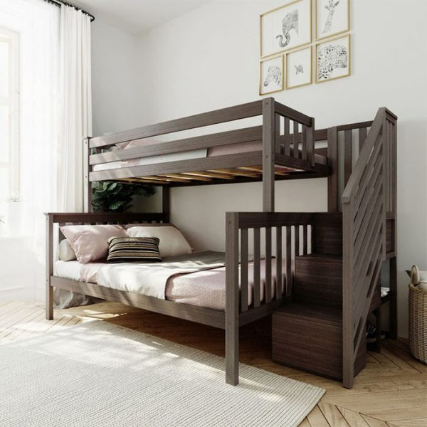 Max And Lily Twin Over Full Staircase Bunk Bed- Bunk Bed Buy for