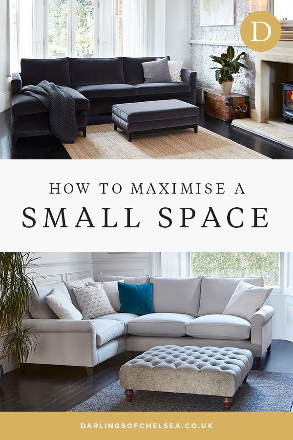 Maximizing Small Spaces With Darlings Of Chelsea | Grey Corner Sofa ... within
