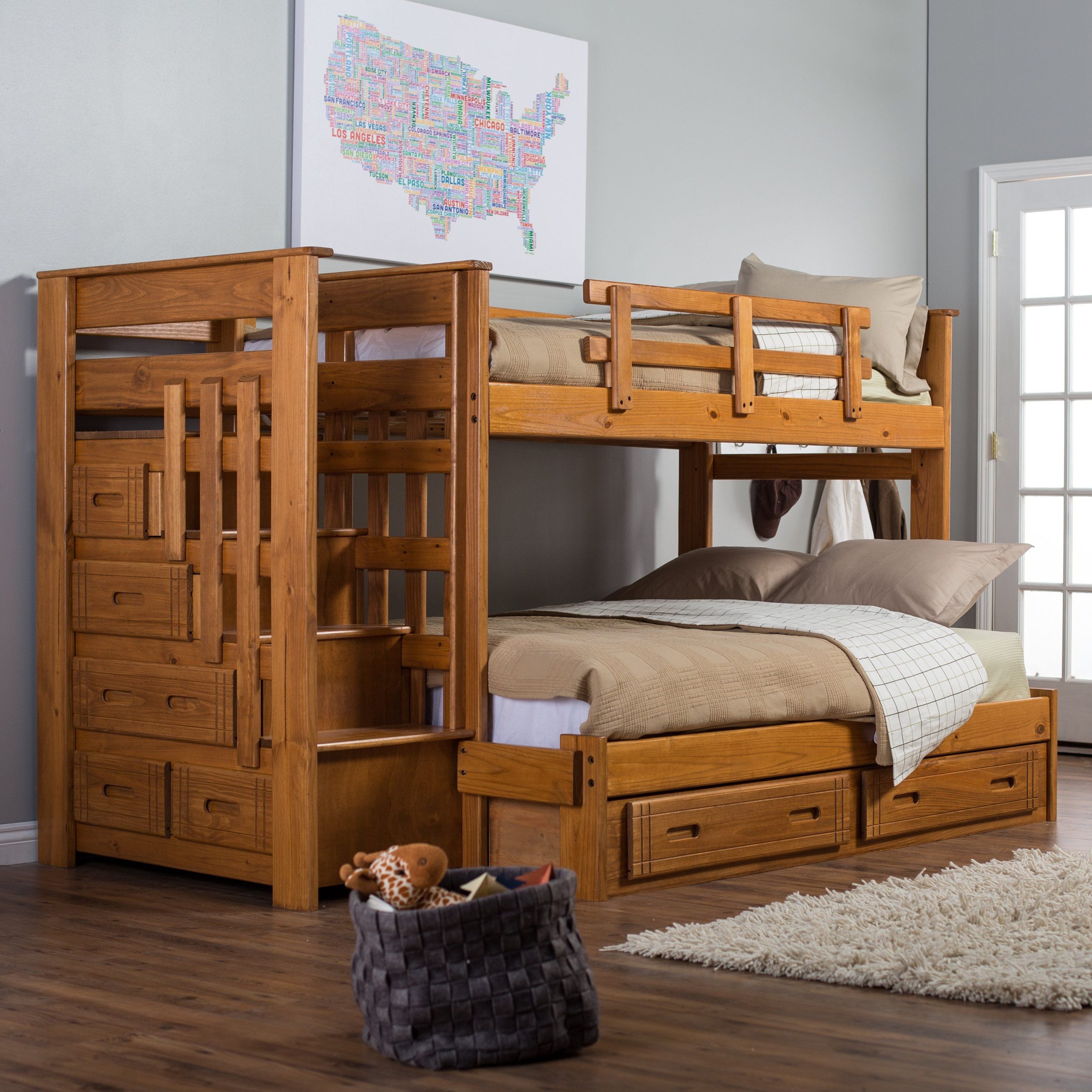 Maximizing Your Space With A Loft Bed With Storage And Stairs - Home ... intended for Maximizing Space The Benefits of Bunk Beds with Storage Solutions