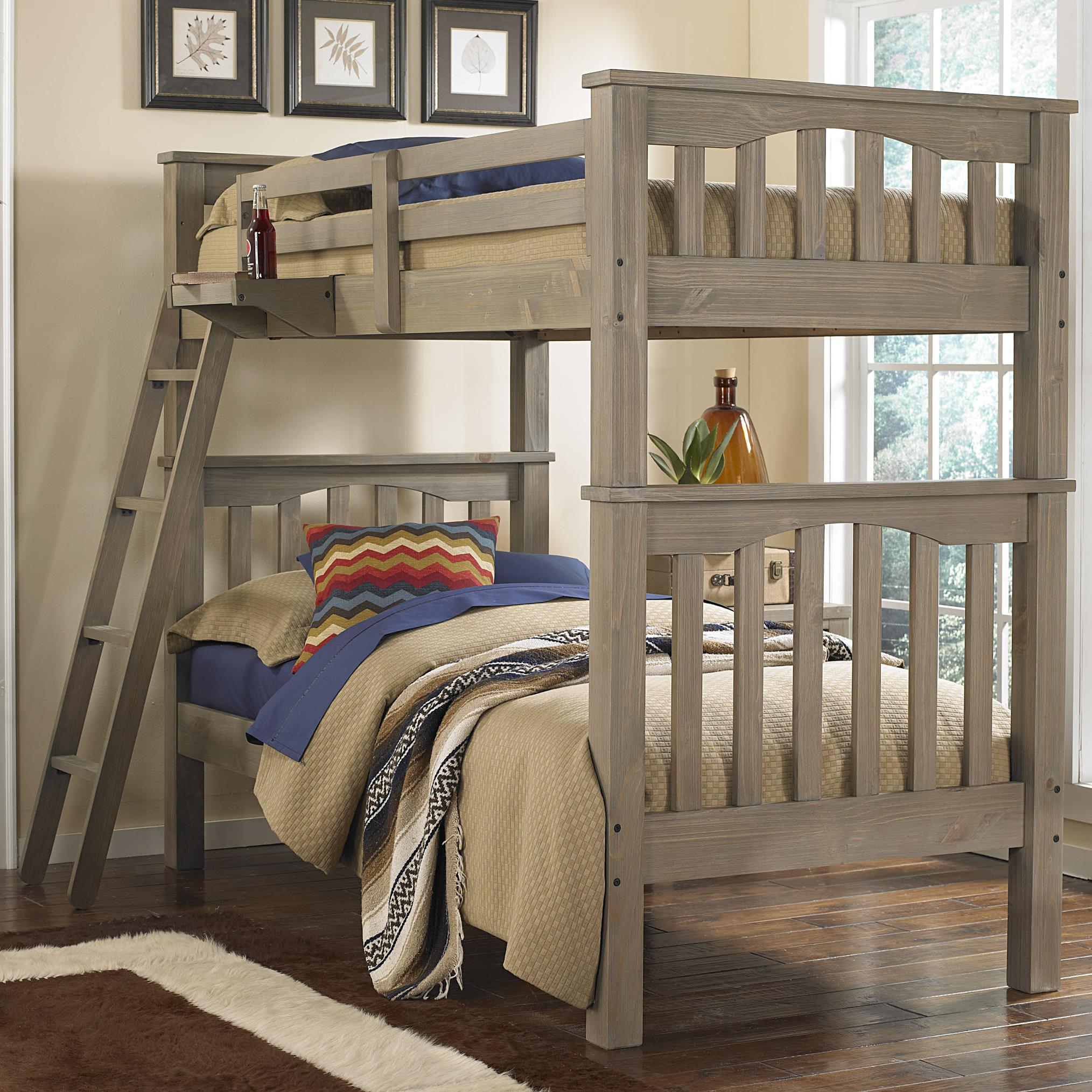 Ne Kids Highlands 10051 Mission Style Twin Over Twin Harper Bunk Bed ... intended for Transforming Your Child's Room The Versatility of Twin/Twin Mission Bunk Beds