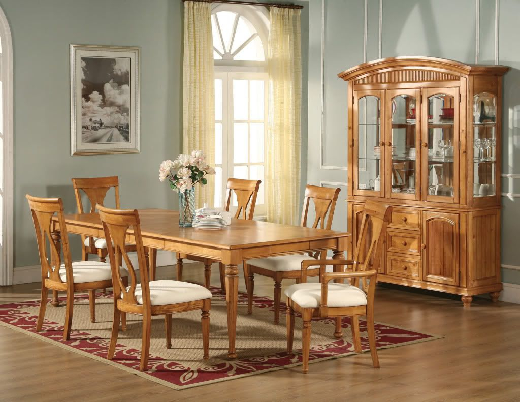 Oak Dining Room Set inside Comparing Oak Dining Room Sets NOFK7-OAK-C Features and Benefits