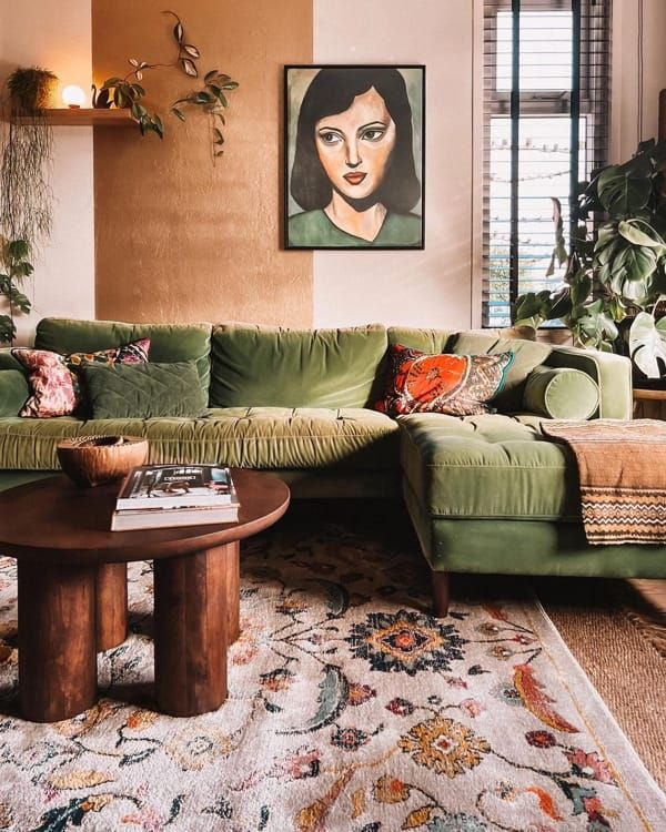 Olive Green Velvet Sofa | Velvet Sofa Living Room, Green Sofa Living ... inside Creating a Cozy Haven How to Style Your Living Room with a Velvet Sofa