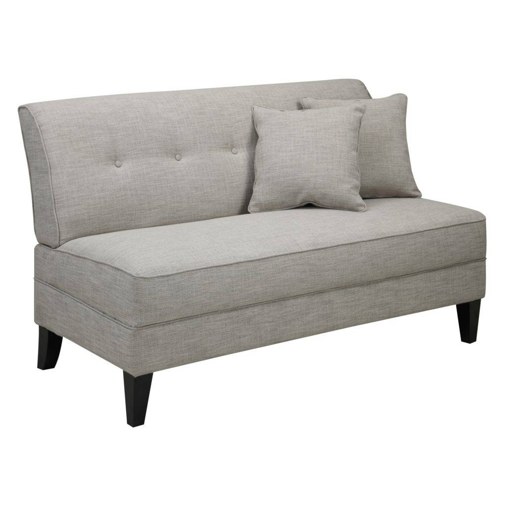 Photos Of Small Armless Sofa (Showing 2 Of 26 Photos) for Maximizing Space and Style Choosing Your Perfect Armless Sofa