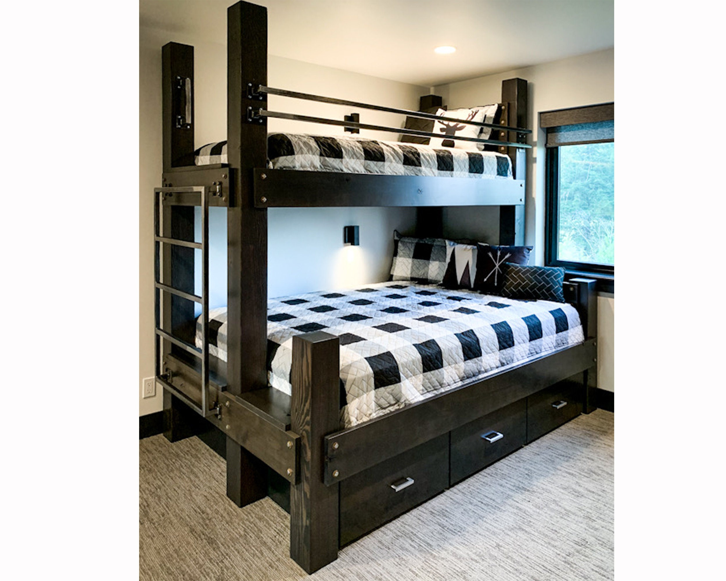 Rustic Twin Over Queen Bunk Bed At Angelina Otto Blog inside Space-Saving Solutions Exploring the Lexicon Orion Twin over Full Bunk Bed with Trundle