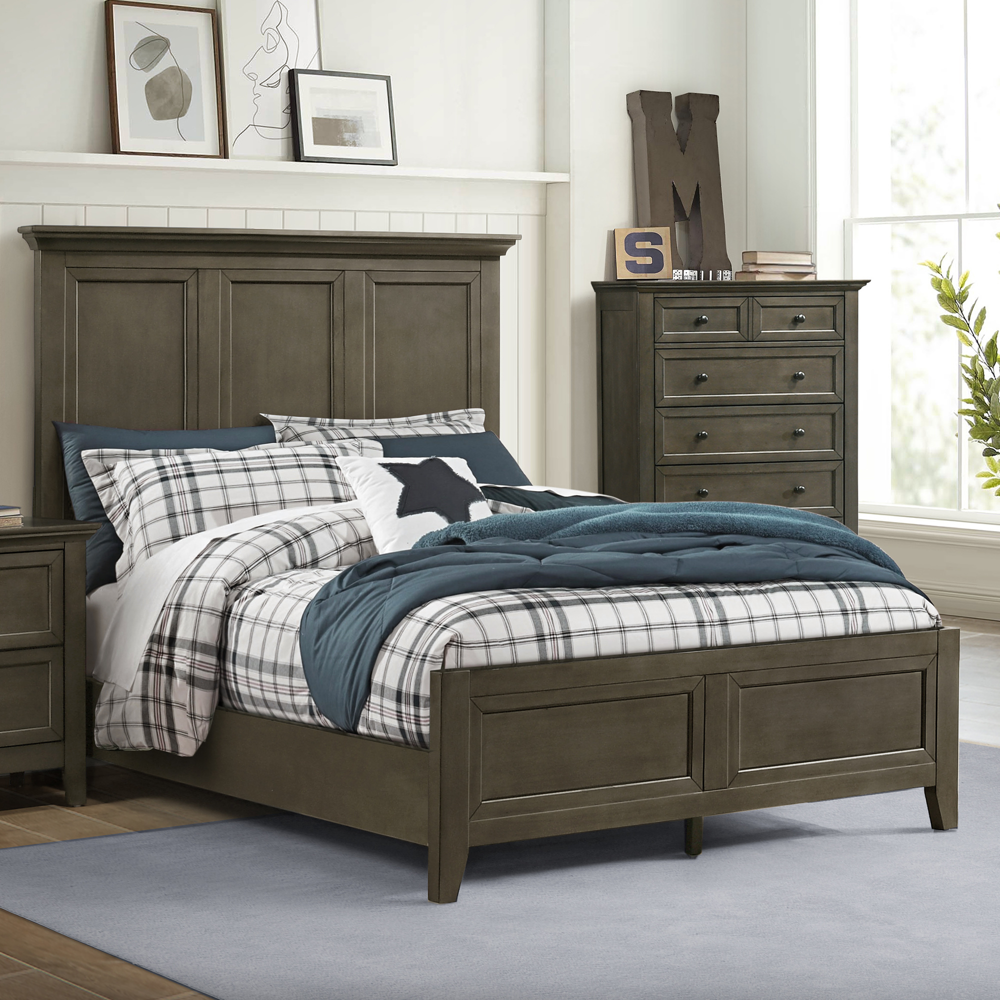 San Mateo Youth Full Standard Bed | Gray - Intercon-Furniture regarding