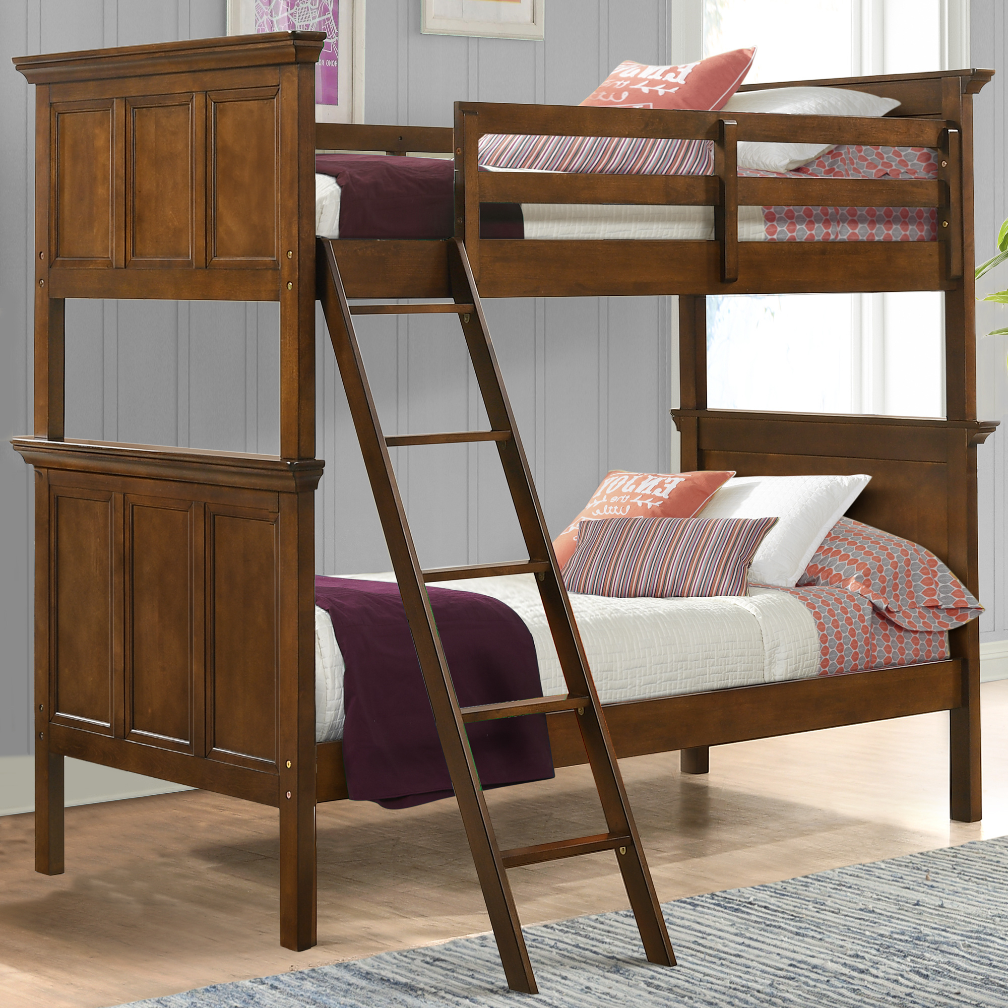 San Mateo Youth Twin Over Twin Bunk Bed | Tuscan - Intercon-Furniture regarding San Mateo Youth Furniture A Look at the Durability and Build Quality