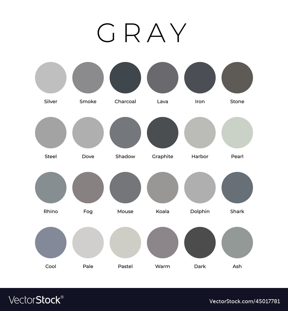 Shades Of Grey Chart with