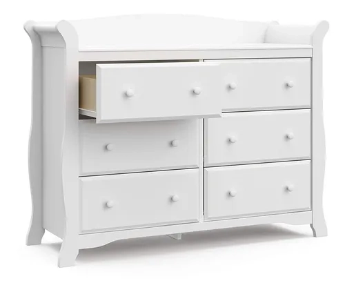 Stork Craft Avalon Cómoda Universal De 6 Cajones, Blanco | EnvÃo Gratis within