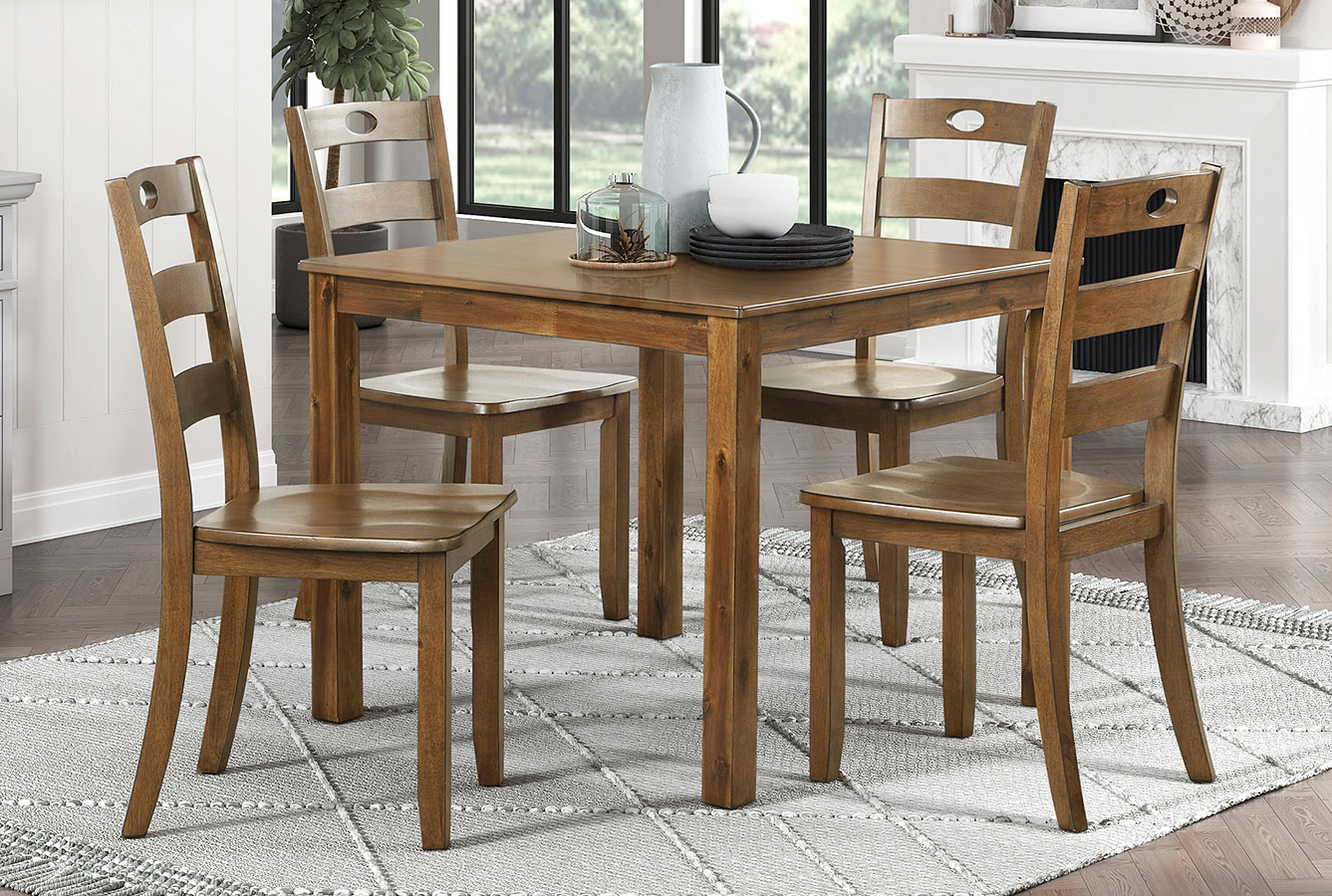 Stowe 5-Piece Dinette Set By Homelegance | Furniturepick throughout The Evolution of 5-Piece Dining Sets A Historical Perspective