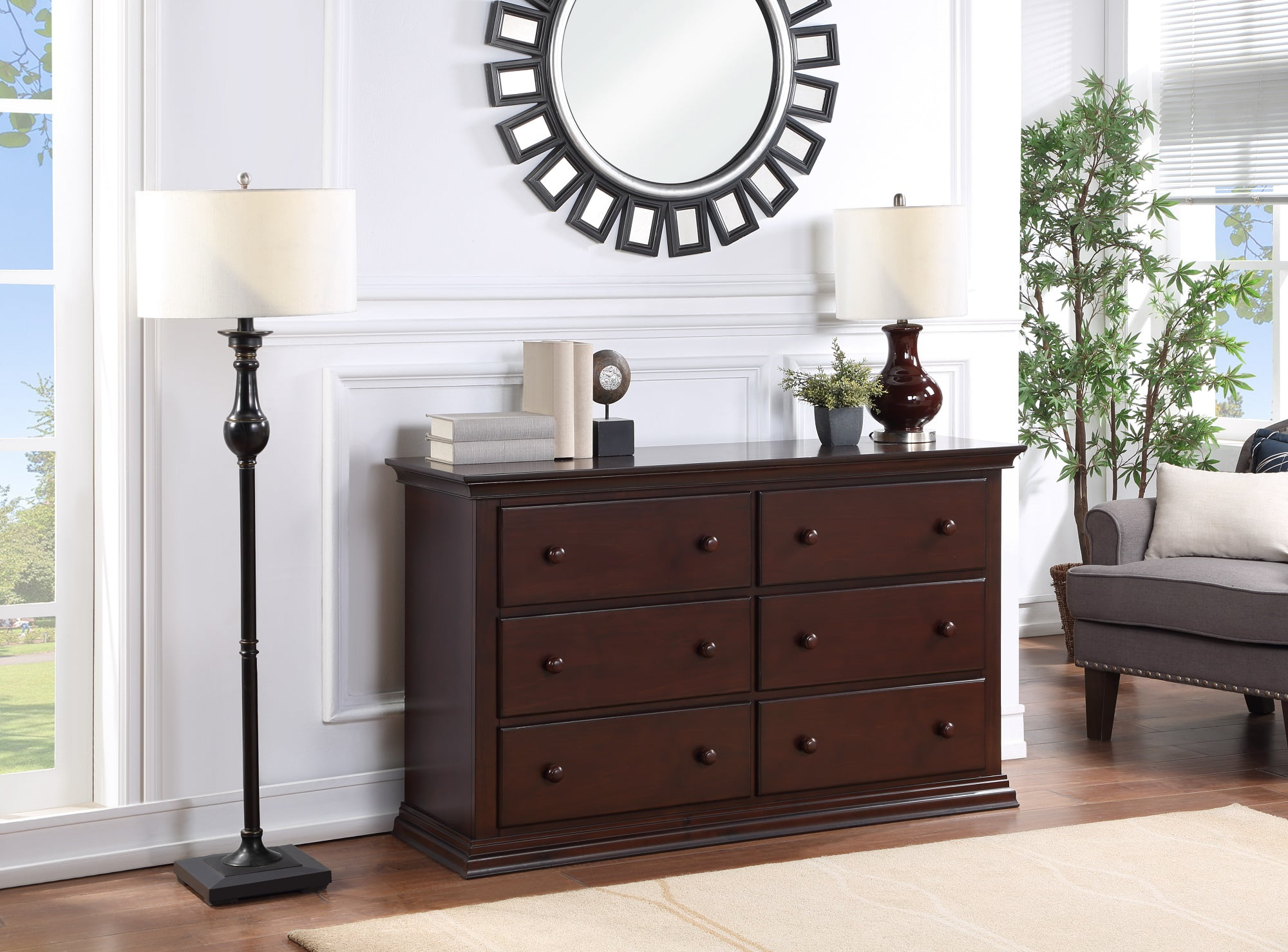 Suite Bebe Bailey Universal 6 Drawer Double Dresser Espresso - Walmart.com with regard to Is the Suite Bebe Universal Dresser Right for You? A Detailed Evaluation