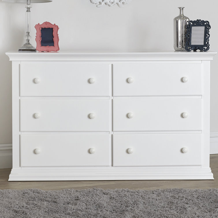 Suite Bebe Brooklyn Hardwood Fully Assembled 6 Drawer Double Dresser ... regarding