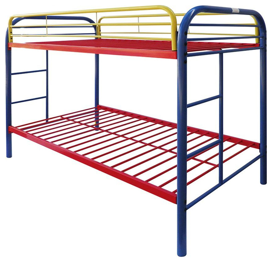 Thomas Twin/Twin Bunk Bed, Rainbow - Contemporary - Bunk Beds - By Acme ... throughout