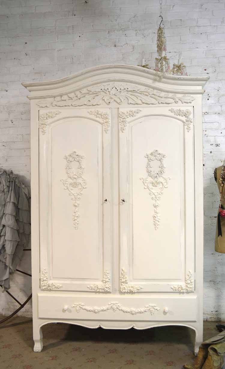 Top 15 Of White French Armoire Wardrobes within