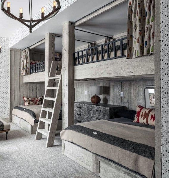 Top 70 Best Bunk Bed Ideas - Space Saving Bedroom Designs pertaining to Space Saving Secrets Unveiled Gewnee Bunk Bed Designs for Shared Rooms