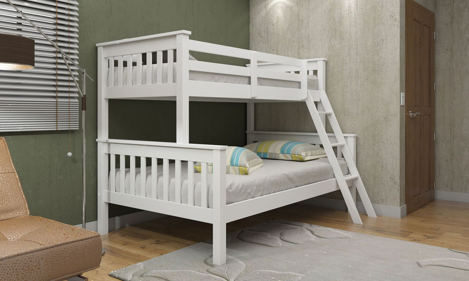 Triple White Wooden Bunk Bed – Hodgins Furniture Balbriggan with regard to From Pine to Paint The Journey of a White Wooden Bunk Bed
