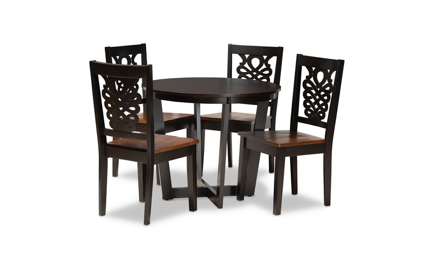 Up To 37% Off On Salida Modern Dark Brown/Waln... | Groupon Goods with Caring for Your Dark Brown Walnut Brown Suzi Dining Set A Practical Guide