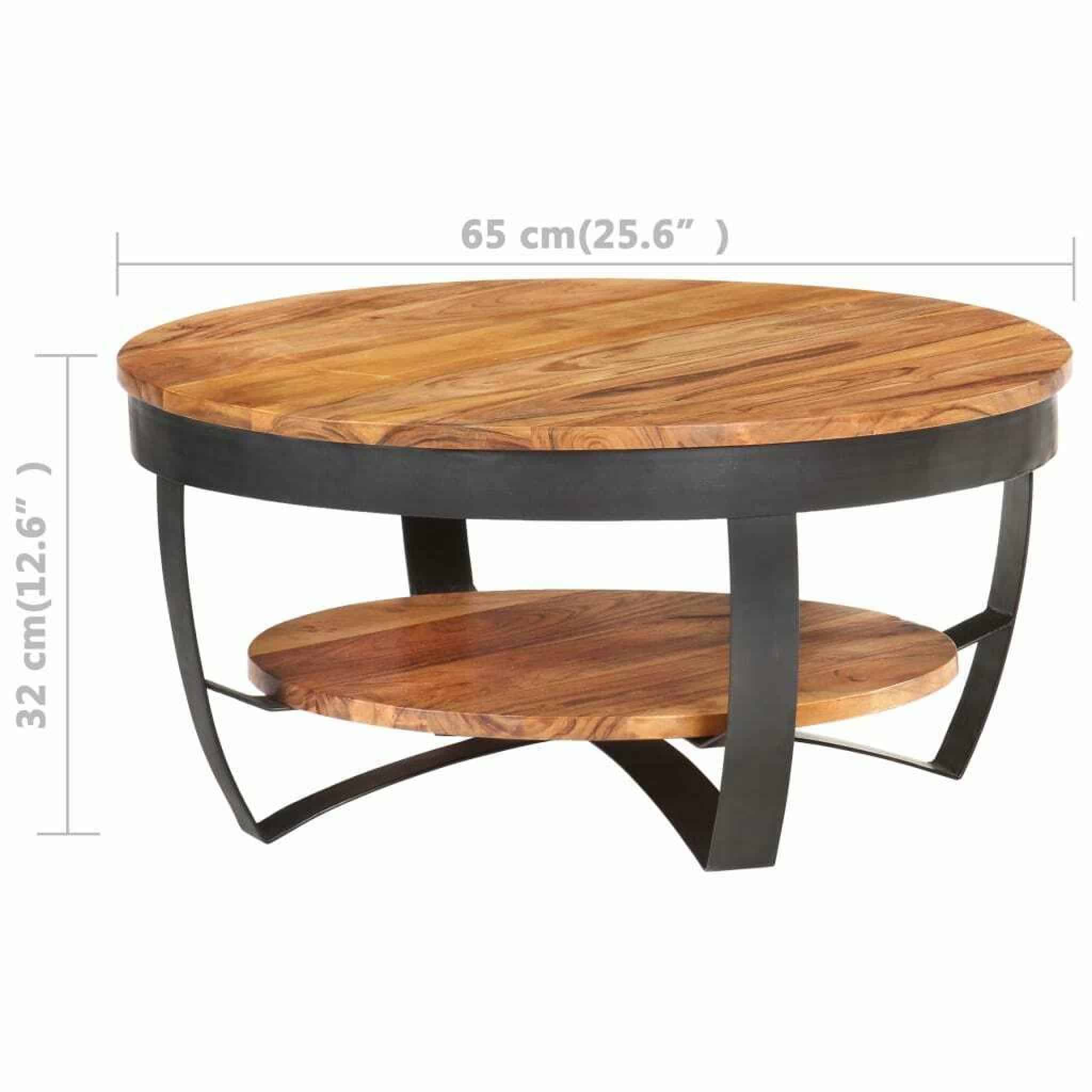 Vidaxl Minimalist Round Coffee Table - Affordable Modern Design ... within