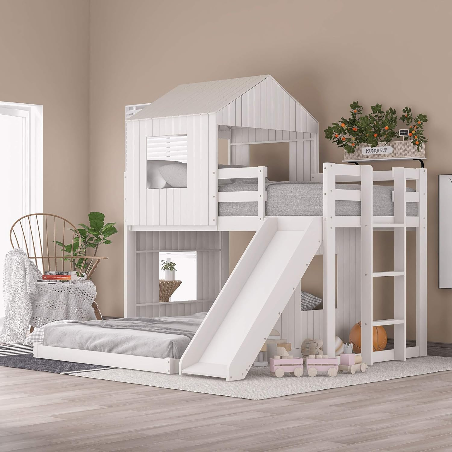 White Twin Loft Bed With Slide And Roof - Perfect Australia | Ubuy in Choosing the Right White Twin Loft Bed for Your Child's Room