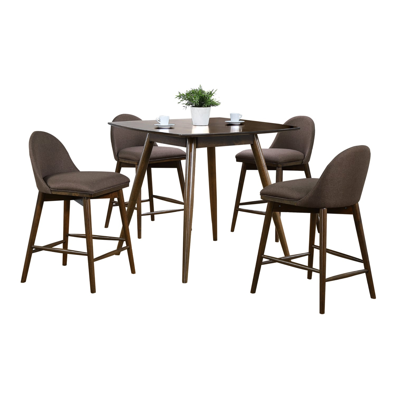 Winners Only Santana Dst54041X1+Dst545024X4 Mid-Century Modern 5-Piece ... within