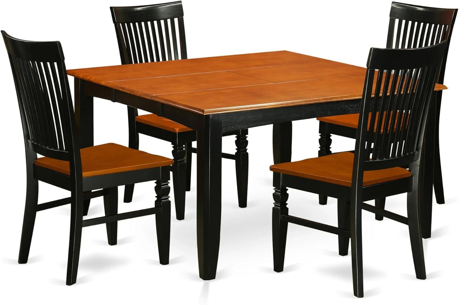 Zhouyingsm Pfwe5-Bch-W 5 Piece Kitchen Set For 4 Includes A Square Room ... within