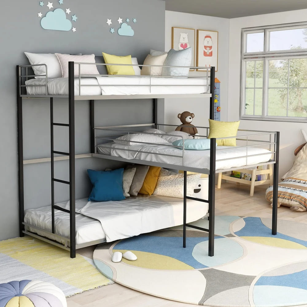 12 Best Reviewed Triple Bunk Beds (2023) - Living In A Shoebox with