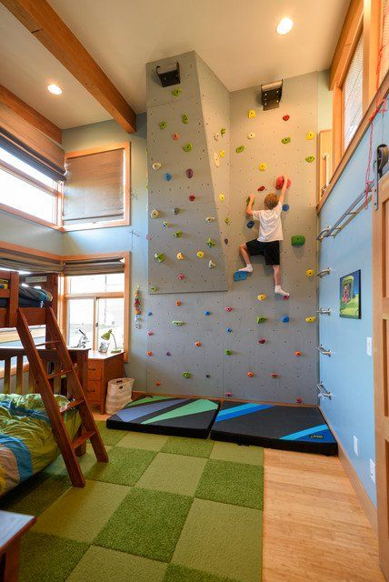 16 Original Ideas To Decorate Cool &Amp; Cheerful Childrens Room Playroom ... intended for Transforming Kids' Rooms The Versatility of Twin Low Lofts with Climbing Walls