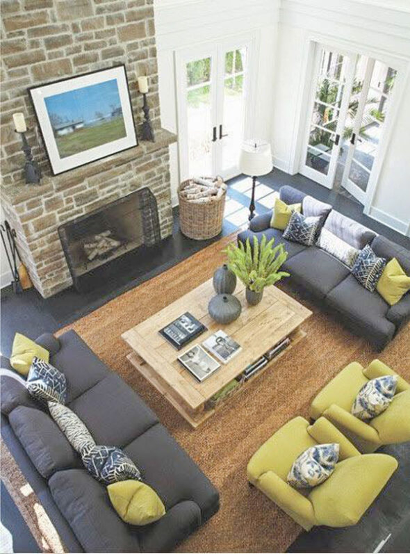 4 Ways To Decorate Around Your Charcoal Sofa - Maria Killam with regard to