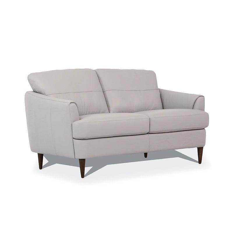 54576 Acme Furniture Helena - Pearl Gray Pearl Gray Loveseat throughout