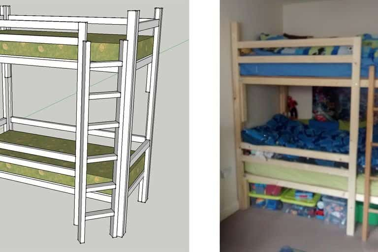 68 Amazing Diy Bunk Bed Plans intended for