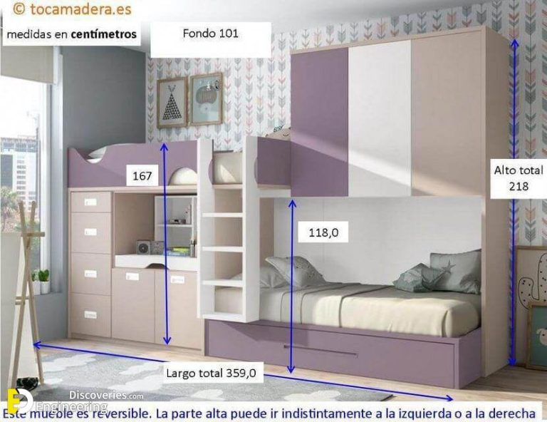 Amazing Bunk Bed Designs With Dimension - Engineering Discoveries | Bed ... for Understanding the Engineering Behind Secure Bunk Bed Designs
