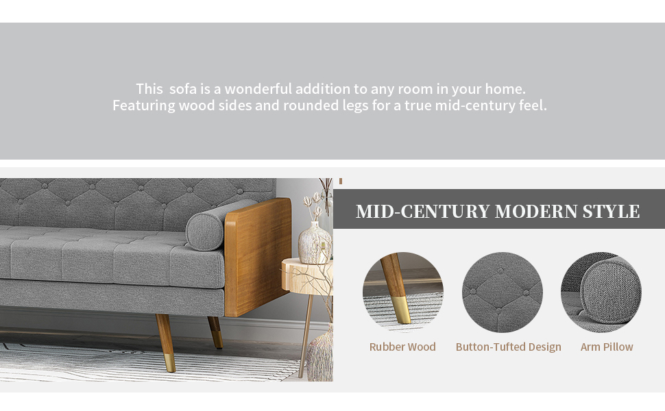Amazon.com: Christopher Knight Home Aidan Mid Century Modern Tufted ... pertaining to