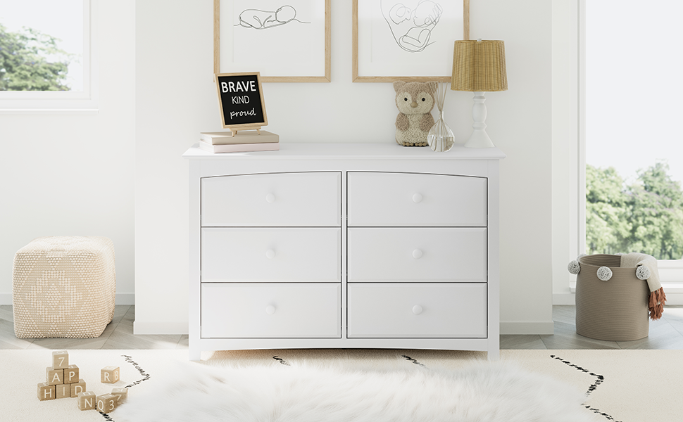 Amazon.com: Storkcraft Kenton 5 Drawer Dresser (White) For Kids Bedroom ... for