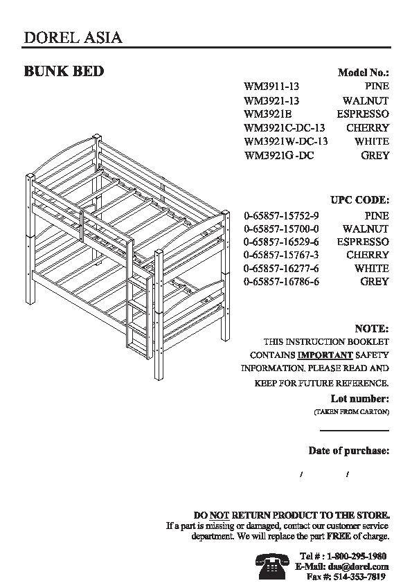 American Signature Bunk Bed Assembly Instructions At Travis Poteete Blog within