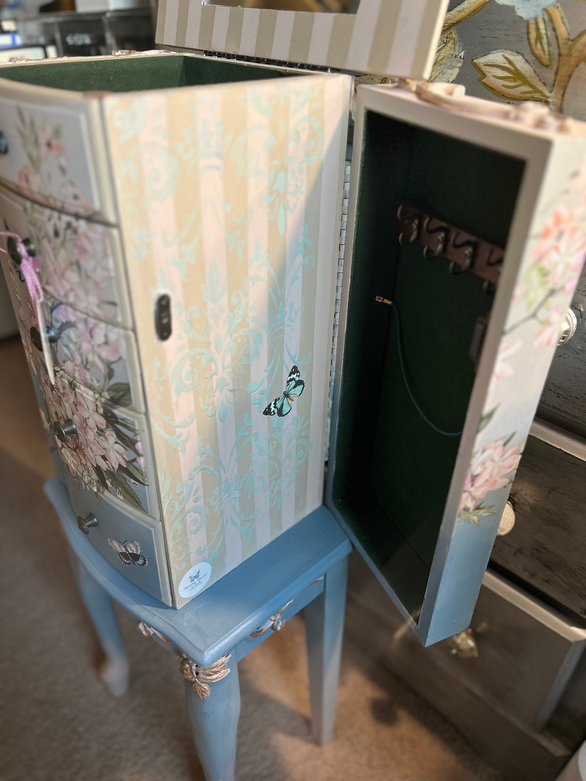 Armoire Butterfly - Etsy for A Deep Dive into the Craft of Butterfly Decorated Armoires
